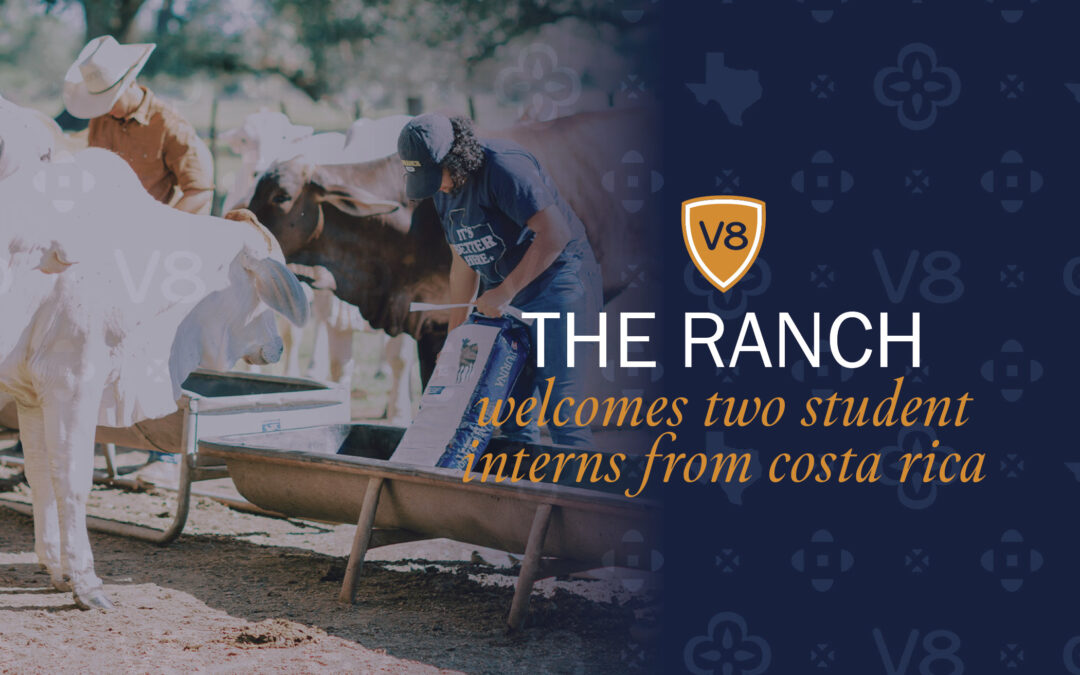 V8 Ranch Internships: The Ranch Welcomes Two Students from Costa Rica