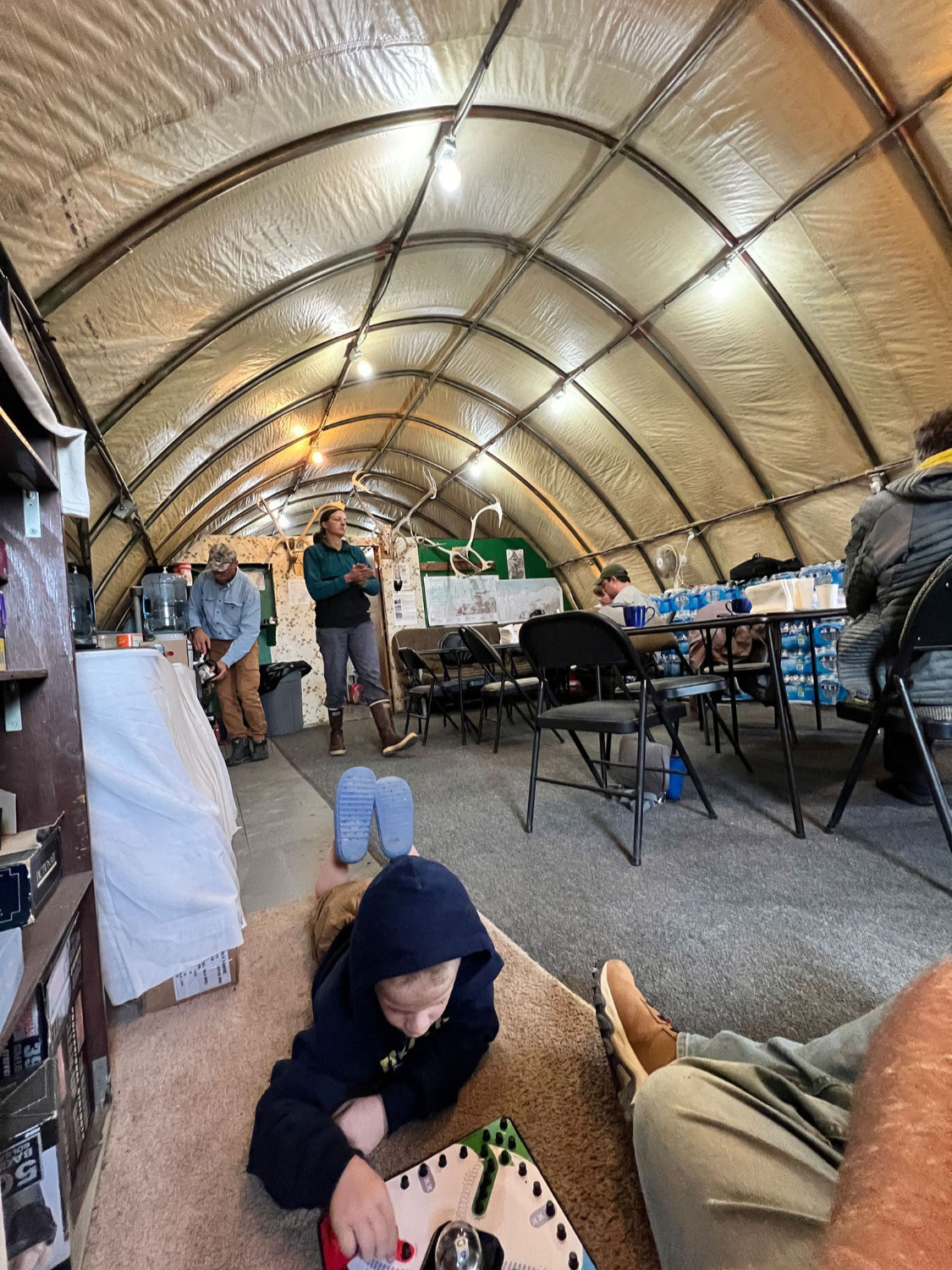 Knox Neumayr at Life Below Zero Camp in Kavik, Alaska