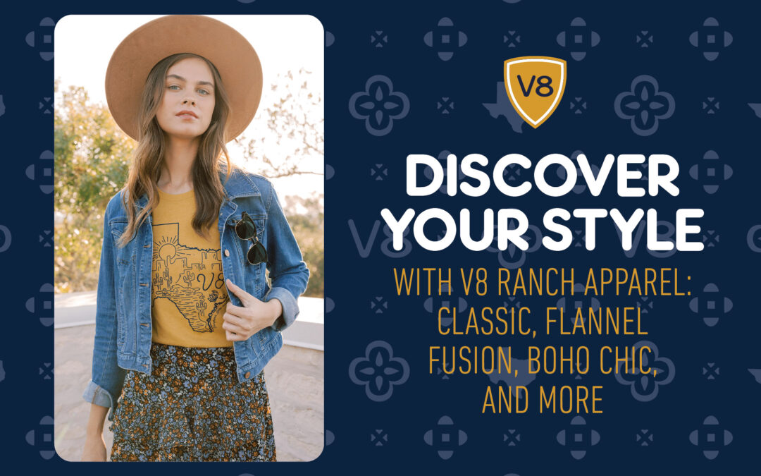 Discover Your Style with V8 Ranch Apparel – Classic, Flannel Fusion, Boho Chic, and More